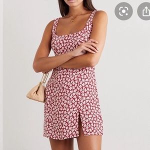 Reformation Noha Mini Floral Dress w Slit